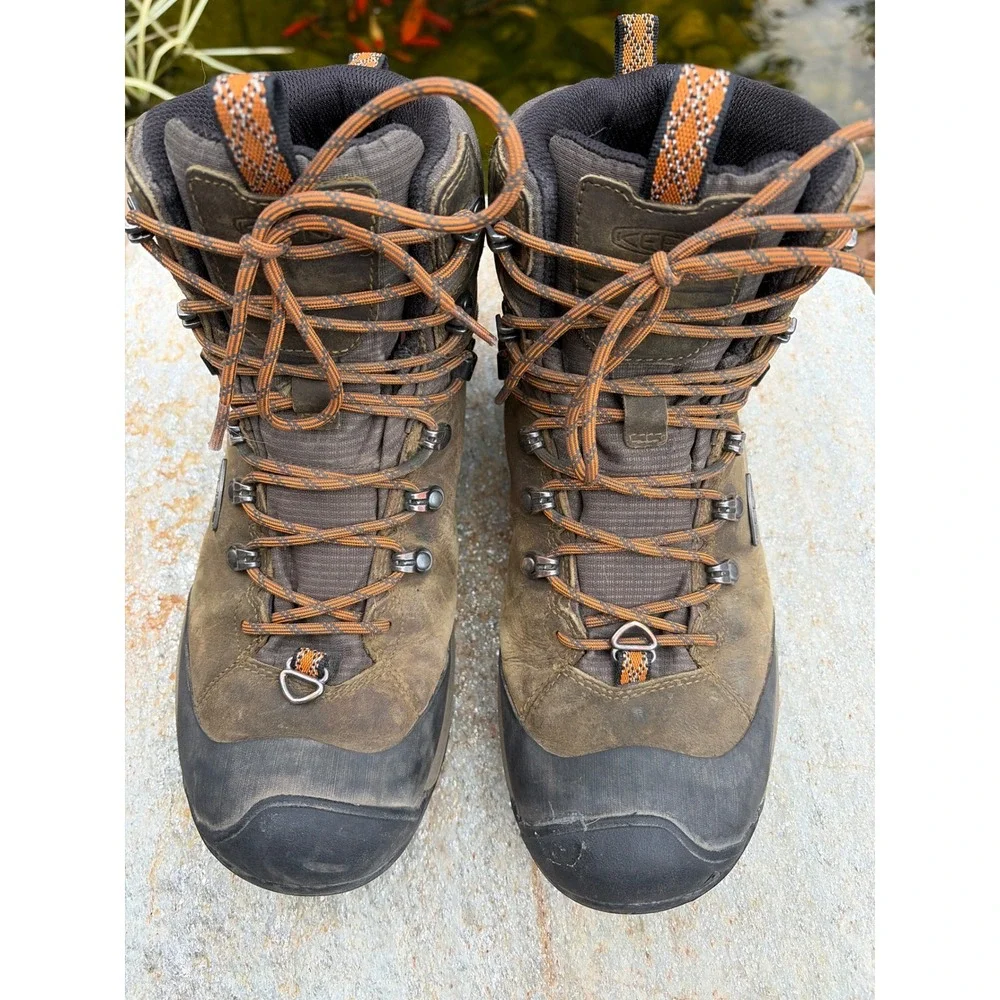 KEEN Revel IV Mid Polar Mens Waterproof Winter Hiking Boots Brown 10.5 1027721
